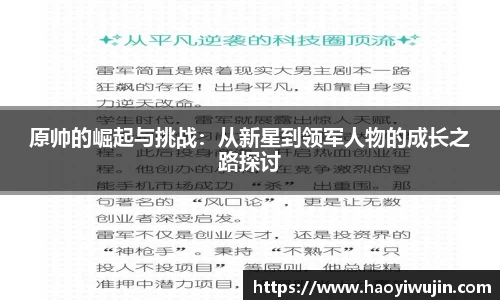 原帅的崛起与挑战：从新星到领军人物的成长之路探讨